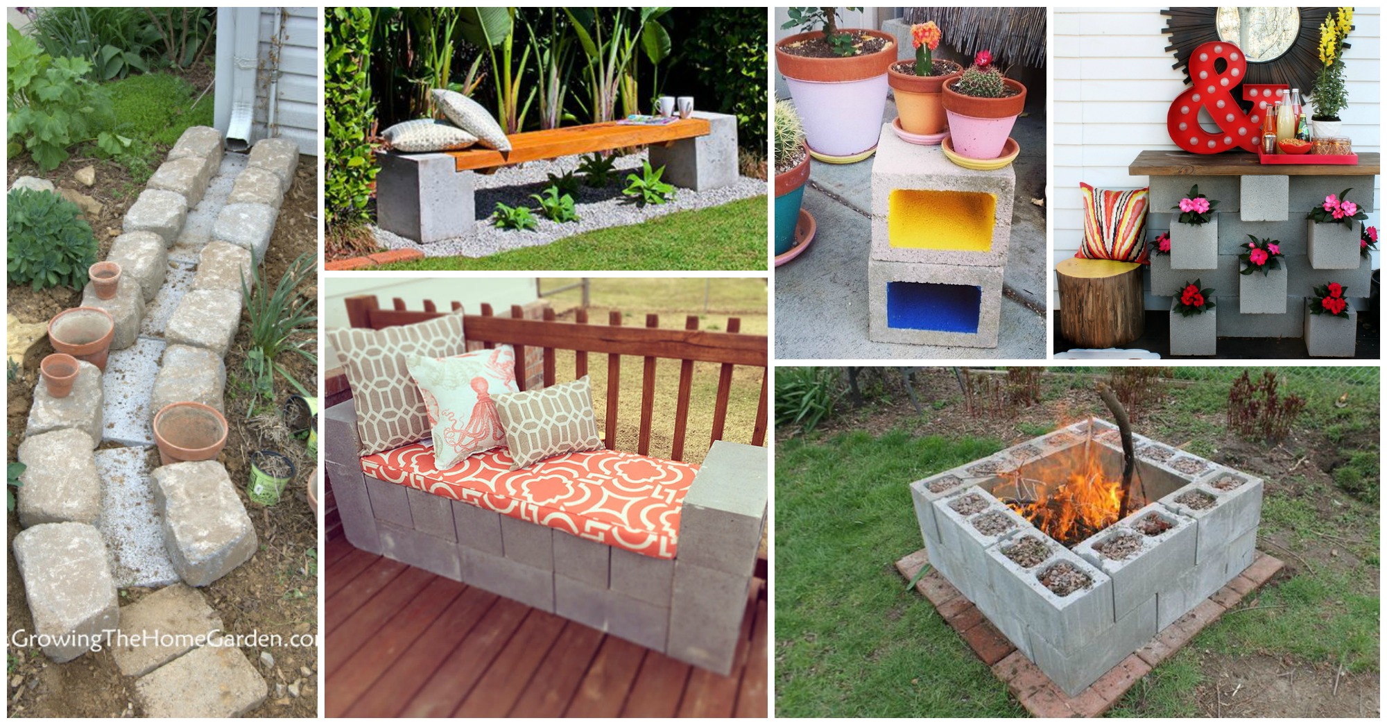 17 Extraordinary Ideas on How to Decorate Your Yard with Cinder Blocks