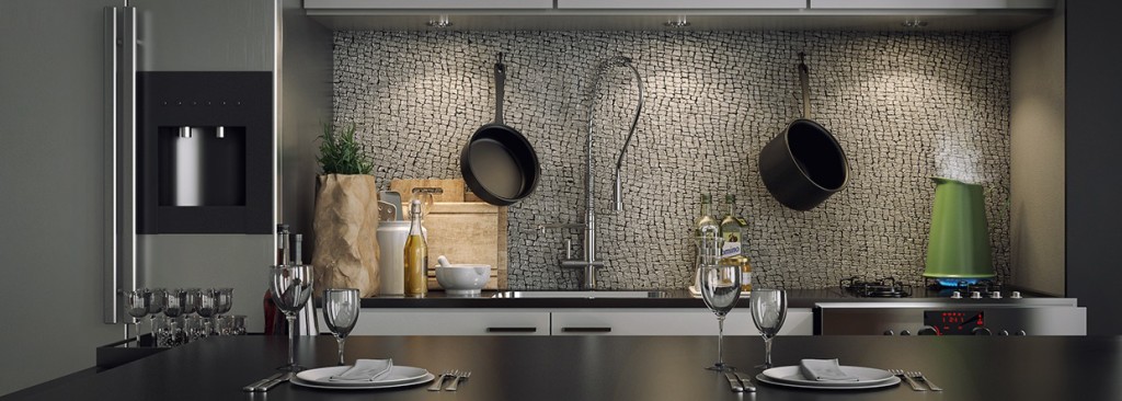 Black and Stone Kitchen
