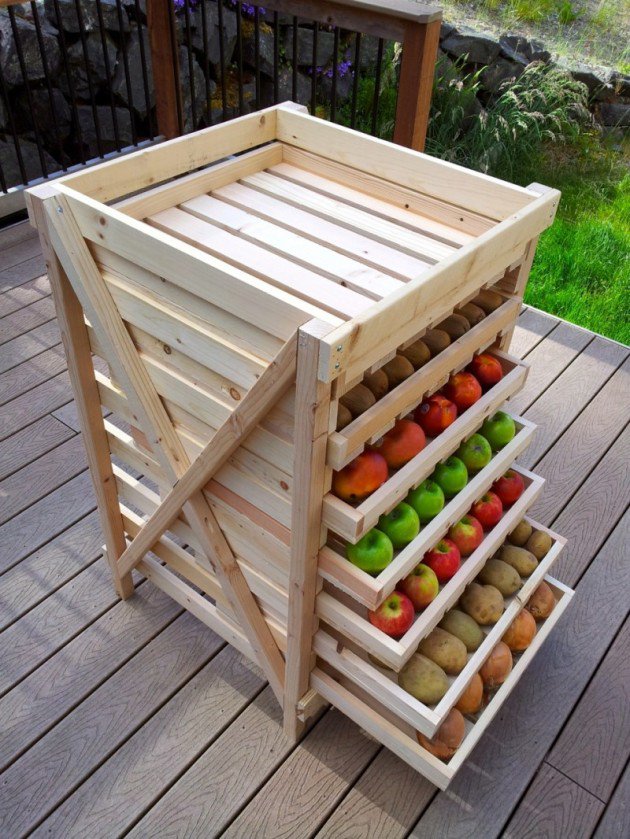 DIY Food Storage Shelf