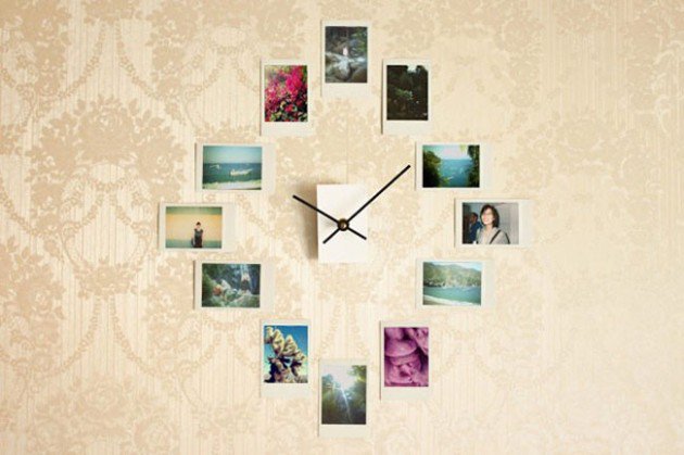 DIY Wall clock from your Instagram photos