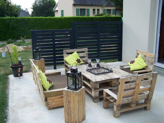 Outdoor Table from Old Pallets