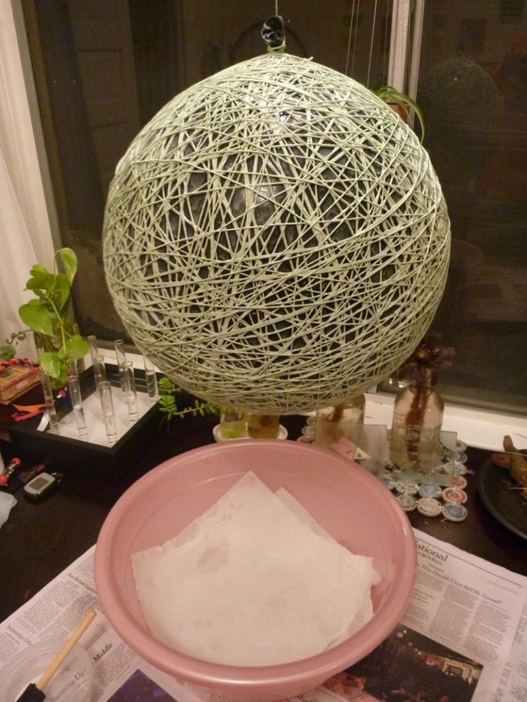 Super Amazing String Pendant Lamp - Step 7