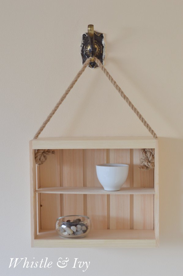 Rope And Crate Shelf