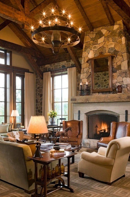Add a Rustic Look In Your Living Room