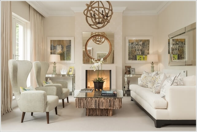 Introduce Natural Accents Such as Wood as Nature and Neutrals Set Well