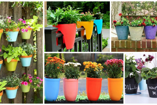 12 Flower Pots In Different Colors For Your Balcony