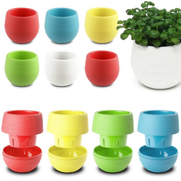 12 Flower Pots In Different Colors For Your Balcony