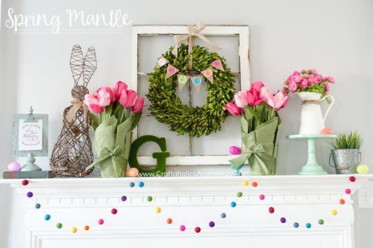 Adorable Spring Mantel Decor Ideas That Will Warm Your Hearts