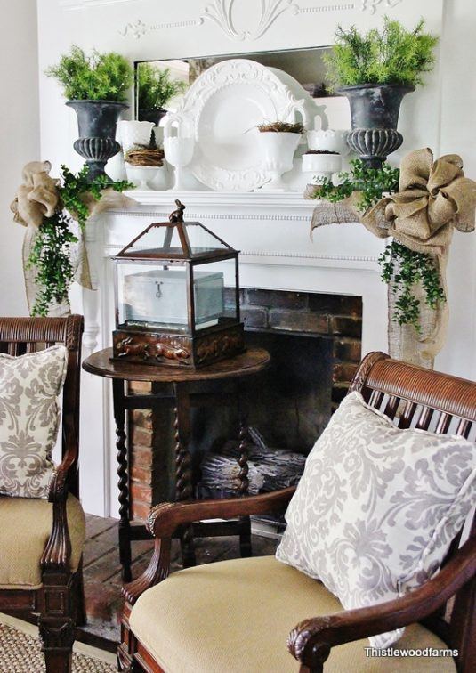 Adorable Spring Mantel Decor Ideas That Will Warm Your Hearts