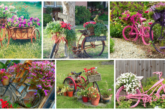 12 Old Bicycles For Smart Garden Decoration