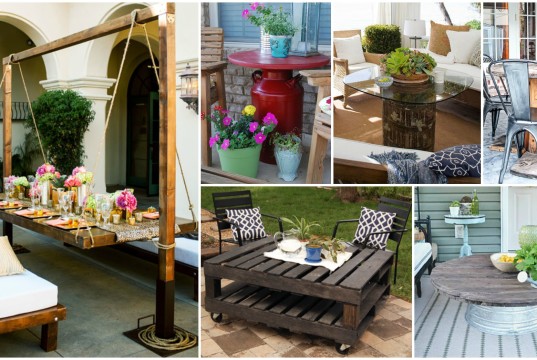 10 Creative DIY Coffee Tables for Your Backyard