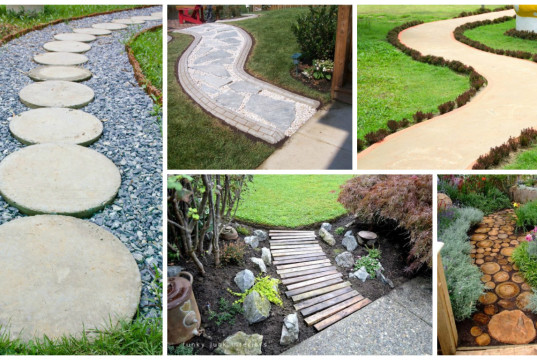 13 DIY Garden Pathway-Inspiration For All Garden Lovers