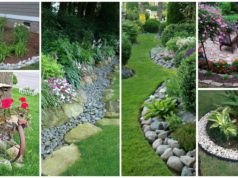 11 Impressive Garden Edging Ideas with Pebbles and Rocks