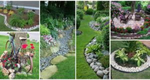 11 Impressive Garden Edging Ideas with Pebbles and Rocks