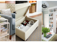 10 Ways to Use Living Room Furniture For Storage