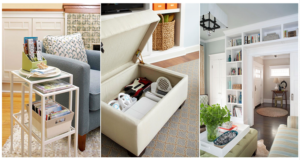 10 Ways to Use Living Room Furniture For Storage