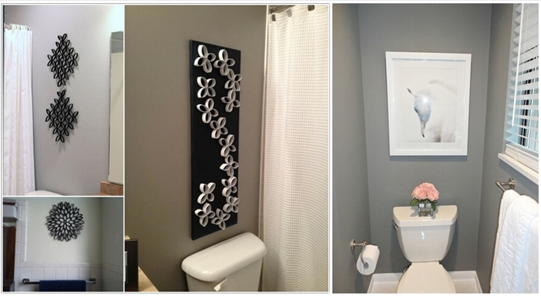 10 Creative DIY Bathroom Wall Decor Ideas - Ideas to Love