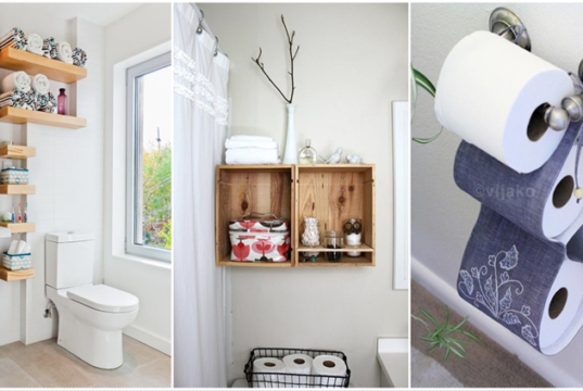 Creative Bathroom Organizations and DIY Solutions