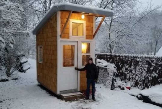 13-Year-Old Build His Own Mini-House in His Backyard, Look Inside and be Impressed