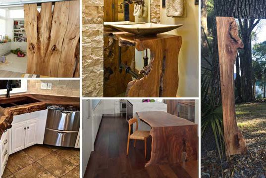 Top 10 Cool Decorating Ideas with Live Edge Wood